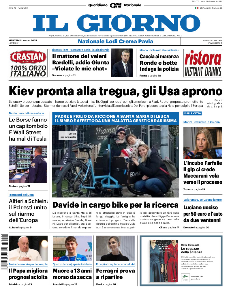 Prima-pagina-il giorno-edizione-di-oggi-20250311